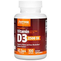Vitamin D3 (Витамин D3 холекальциферол) 2500 МЕ 100 капсул (Jarrow Formulas)