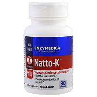 Natto-K (смесь ферментов с наттокиназой) 30 капсул (Enzymedica)