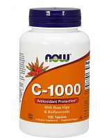 C-1000 with Rose Hips & Bioflavonoids (Витамин С с шиповником и биофлавоноидами) 100 таблеток (NOW)