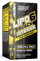 Lipo-6 Black INTENSE (fat loss support) Ultra Concentrate 60 капсул (Nutrex)