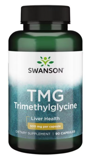 TMG Trimethylglycine (триметилглицин) 500 мг 90 капсул (Swanson)