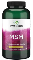 MSM (МСМ) 1000 мг 240 капсул (Swanson)