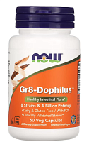 Gr8-Dophilus (Пробиотическая смесь из 8 штаммов 4 миллиарда КОЕ) 60 вег капсул (NOW)