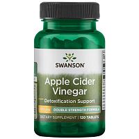 Apple Cider Vinegar Double Strength (Яблочный уксус) 200 мг 120 таблеток (Swanson)