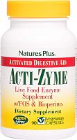 Acti-Zyme (Пищевая поддержка для здорового пищеварения и общего самочувствия) 90 вег капсул  (Natures Plus)