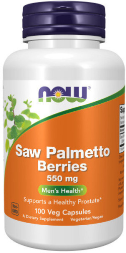 Saw Palmetto (ягоды серенои) 550 мг 100 капсул (NOW)
