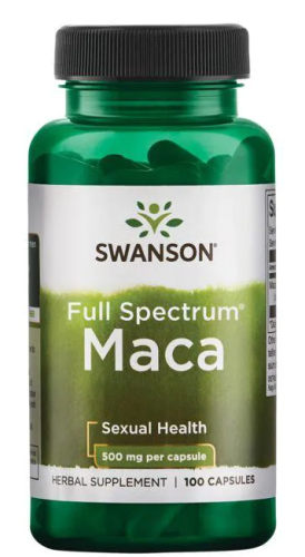 Full Spectrum Maca (Мака полного спектра) 500 мг 100 капсул (Swanson)