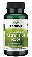 Full Spectrum Astragalus Root (Корень астрагала полного спектра) 470 мг 100 капсул (Swanson)