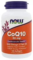 CoQ10 60 мг Omega-3 Fish Oil 120 капс (NOW)