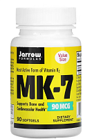 MK-7 (витамин K2 в форме MK-7) 90 мкг 90 капсул (Jarrow Formulas)
