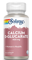D-Glucarate (D-глюкарат кальция) 200 мг 60 вег капсул (Solaray)