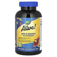 Alive!® Men's Gummy Multivitamin (мультивитамины для мужчин) 150 жевательных таблеток (Nature's Way)