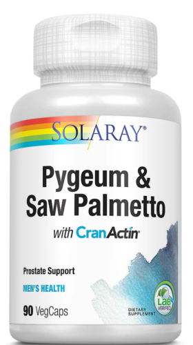 Pygeum & Saw Palmetto с CranActin 90 капсул (Solaray)