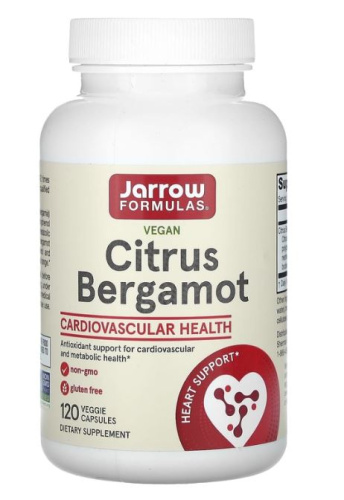 Citrus Bergamot (Цитрусовый бергамот) 120 вег капсул (Jarrow Formulas)