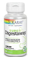Super Digestaway Digestive Enzyme Blend & Probiotics 60 вег капсул (Solaray)