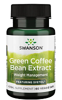 Green Coffee Bean Extract (Экстракт зеленых кофейных зерен со Светолом) 200 мг 60 вег капсул (Swanson)