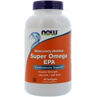 Super Omega EPA 1200 мг 60 капс (NOW)
