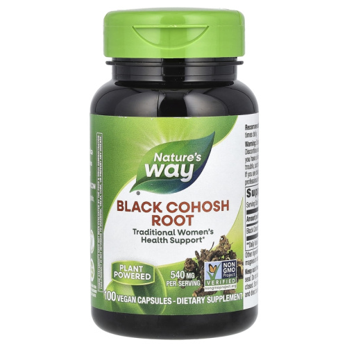 Black Cohosh Root (корень воронца кистевидного) 540 мг 100 вегетарианских капсул (Nature's Way)