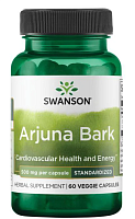 Arjuna Bark (Кора Арджуны - Стандартизированная) 500 мг 60 кпсул (Swanson)