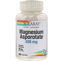Magnesium Asporotate (Аспартат магния) 400 мг 120 капсул (Solaray)