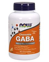 GABA 250 мг 90 chewable tabs (жевательных таблеток) (NOW)