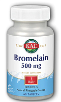 Bromelain (Бромелайн) 500 мг 60 таблеток (KAL)