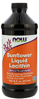 Sunflower Liquid Lecithin (Жидкий лецитин из подсолнечника) 473 мл (NOW)