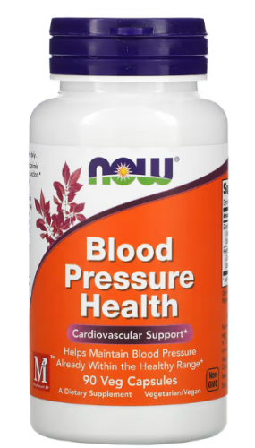 Blood Pressure Health (Здоровье кровяного давления) 90 растительных капсул (NOW)