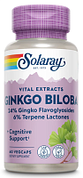 Vital Extracts Ginkgo Biloba (Гинкго Билоба) 60 мг 60 вег капсул (Solaray)