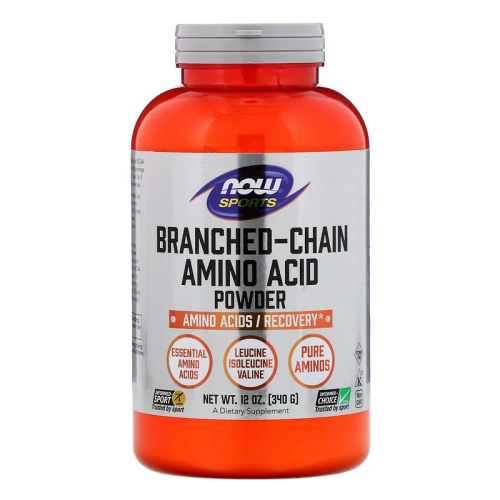 BCAA Branched-Chain Amino Acid Powder, 12 oz 340 грамм (NOW)