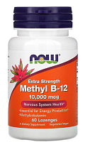 Extra Strength Methyl B-12 (Витамин B-12) 10000 мкг 60 пастилок (NOW)