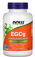 EGCg Green Tea Extract (экстракт зеленого чая) 400 мг 180 вег капсул (NOW)