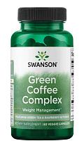 Green Coffee Complex Swanson Green Coffee Complex (Зеленый кофе с зеленым чаем и малиновыми кетонами) 60 вег капсул (Swanson) СРОК ГОДНОСТИ ДО 03/24 !!!