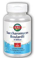 Saccharomyces Boulardii 8 bil Room Temp Stable (Сахаромицеты Булларди 8 млрд КОЕ стабильны при комнатной температуре) 60 вег капсул (KAL)