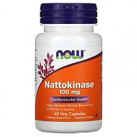 Nattokinase (наттокиназа) 100 мг 60 вег капсул (NOW)