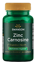 Zinc Carnosine (цинк-карнозин - с участием PepZinGI) 60 капсул (Swanson)