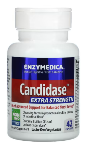 Candidase Extra Strength (Кандидаза экстра сила) 42 капсулы (Enzymedica)