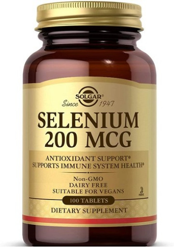 Selenium (Селен) 200 мкг 100 табл (Solgar)