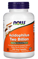 Acidophilus Two Billion (Лактобактерии ацидофильные два миллиарда) 250 растительных капсул (NOW)