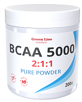 BCAA 2:1:1 powder 200 гр без ароматизатора (Green Line Nutrition)