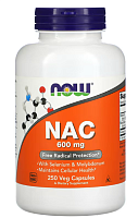 NAC (N-ацетилцистеин) 600 мг 250 вег капсул (NOW)
