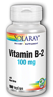 B-2 (Рибофлавин) 100 мг 100 вег капсул (Solaray)