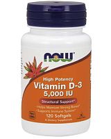Vitamin D-3 5000 ME 120 капс (NOW)