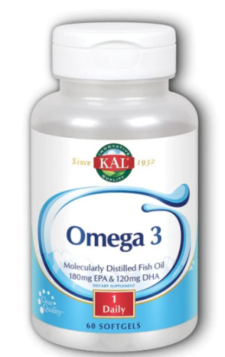 Omega 3 (Омега 3) 1000 мг 60 гелевых капсул (KAL)