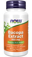 Bacopa extract (экстракт Бакопы) 450 мг 90 капсул (NOW)