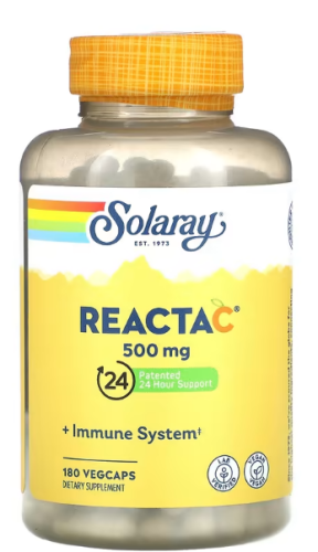 Reacta-C 500 мг 180 вег капсул (Solaray)