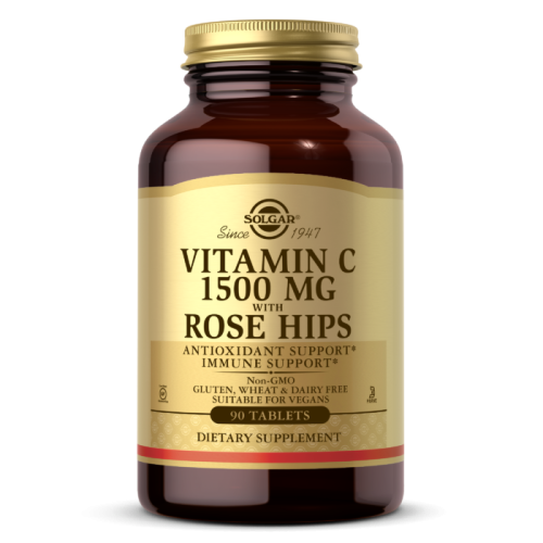 Vitamin C 1500 мг With Rose Hips (Витамин C с шиповником) 90 табл (Solgar)