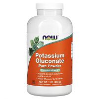 Potassium  Gluconate Pure Powder (Порошок хлорида калия) 454 грамм (NOW)