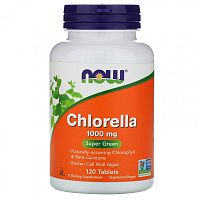 Chlorella (хлорелла) 1000 мг 120 таблеток (NOW)
