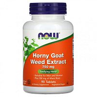 Horny Goat Weed Extract (экстракт горянки) 750 мг 90 таблеток (NOW)